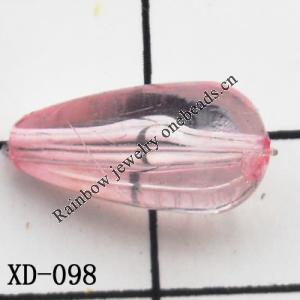 Teardrop Acrylic Beads 15x8mm Hole:1mm Sold by Bag