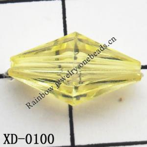 Bicone Acrylic Beads 15x19mm Hole:1mm Sold by Bag