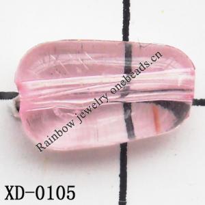 Trapezium Acrylic Beads 11x7mm Hole:1mm Sold by Bag