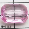 Faceted Rectangle Acrylic Beads 13x18mm Hole:1mm Sold by Bag