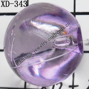 Round Acrylic Beads 18mm Hole:3mm Sold by Bag