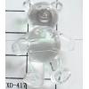 Bear Acrylic Beads 33x23x13mm Hole:2.5mm Sold by Bag