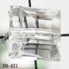 Faceted Square Acrylic Beads 8x10mm Hole:1mm Sold by Bag