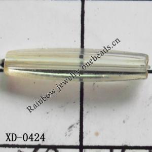 Tube Acrylic Beads 17x3mm Hole:1mm Sold by Bag