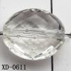 Faceted Oval Acrylic Beads 11x13mm Hole:1mm Sold by Bag