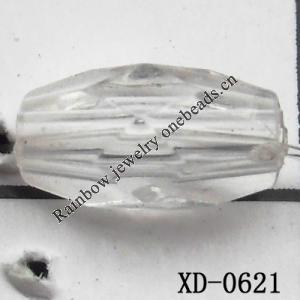 Faceted Tube Acrylic Beads 4x8mm Hole:1mm Sold by Bag