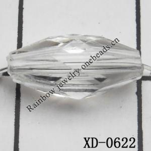 Faceted Bicone Acrylic Beads 6x12mm Hole:1mm Sold by Bag