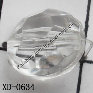 Faceted Rondelle Acrylic Beads 7x10mm Hole:1mm Sold by Bag