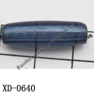 Tube Acrylic Beads 25x8mm Hole:2.5mm Sold by Bag