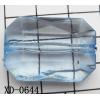 Faceted Rectangular Acrylic Beads 31x21mm Hole:2mm Sold by Bag