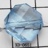 Faceted Polygon Acrylic Beads 17mm Hole:1mm Sold by Bag