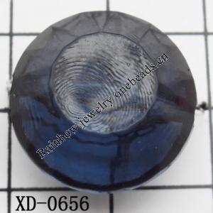 Flat Round Acrylic Beads 20x13mm Hole:1mm Sold by Bag