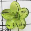Flower Acrylic Beads 21mm Hole:1mm Sold by Bag