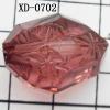 Faceted Oval Acrylic Beads 18x26mm Hole:2mm Sold by Bag