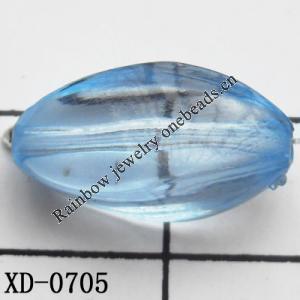 Acrylic Beads 24x19mm Hole:1.6mm Sold by Bag