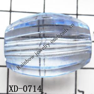 Facted Drum Acrylic Beads 25x19mm Hole:2.5mm Sold by Bag