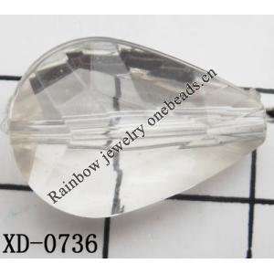 Flat Teardrop Acrylic Beads 20x14mm Hole:1mm Sold by Bag