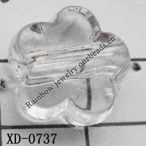 Flower Acrylic Beads 15mm Hole:3.5mm Sold by Bag
