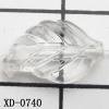 Leaf Acrylic Beads 8x12mm Hole:1mm Sold by Bag
