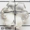 Snowflake Acrylic Beads 19x7mm Hole:1mm Sold by Bag