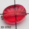 Flat Oval Acrylic Beads 12x9x5mm Hole:1mm Sold by Bag