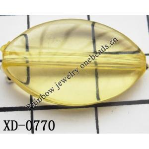 Flat Oval Acrylic Beads 25x15x6mm Hole:1mm Sold by Bag