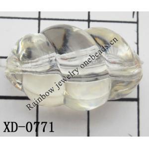 Fluted Drum Acrylic Beads 28x18mm Hole:2mm Sold by Bag