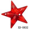 Star Acrylic Beads 53x7mm Hole:2.5mm Sold by Bag