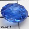 Faceted Oval Acrylic Beads 9x13mm Hole:1.5mm Sold by Bag