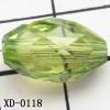 Faceted Oval Acrylic Beads 10x17mm Hole:2mm Sold by Bag