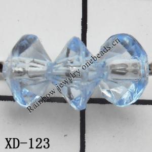 Faceted Rondelle Acrylic Beads 4x6mm Hole:1mm Sold by Bag