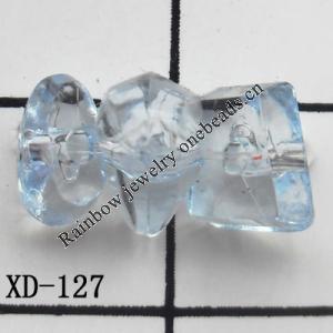 Chips Acrylic Beads 5x7mm Hole:1mm Sold by Bag