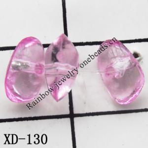 Chips Acrylic Beads 4x8mm Hole:1mm Sold by Bag