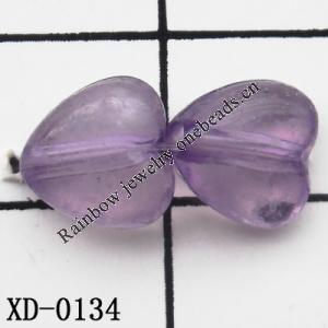 Heart Acrylic Beads 8x8mm Hole:1mm Sold by Bag