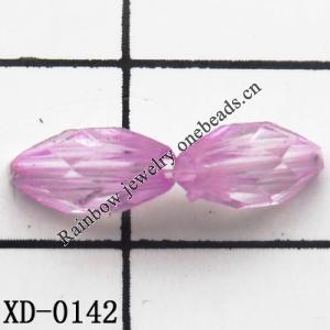 Tube Acrylic Beads 4x9mm Hole:1mm Sold by Bag