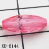 Faceted Tube Acrylic Beads 6x15mm Hole:1mm Sold by Bag
