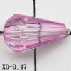 Faceted Teardrop Acrylic Beads 12x7mm Hole:1mm Sold by Bag