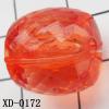 Faceted Drum Acrylic Beads 15x15mm Hole:2.5mm Sold by Bag