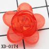 Flower Acrylic Beads 10x15mm Hole:2mm Sold by Bag