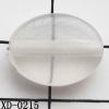 Flat Oval Acrylic Beads 11x15mm Hole:1.5mm Sold by Bag