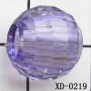Faceted Round Acrylic Beads 12x12mm Hole:5mm Sold by Bag