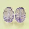Acrylic Beads Oval with Patterns 16x22mm Sold by Bag