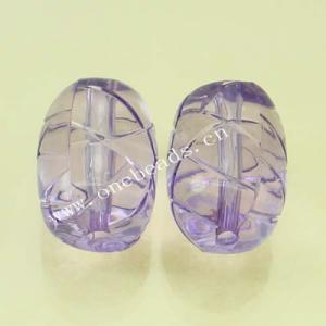 Acrylic Beads Oval with Patterns 16x22mm Sold by Bag