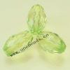 Acrylic Beads Faceted Drum 11x17mm Sold by Bag