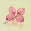 Acrylic Beads Faceted Oval 9x14mm Sold by Bag