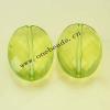 Acrylic Beads Faceted Flat Oval 27x37mm Sold by Bag