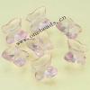 Transparent Transparent Acrylic Beads Butterfly 9x10mm Sold by Bag