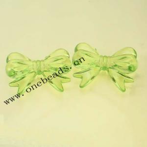 Transparent Acrylic Beads Knot 37x47mm Sold by Bag