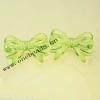 Transparent Acrylic Beads Knot 37x47mm Sold by Bag
