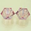 Transparent Acrylic Beads Bicone 10mm Sold by Bag